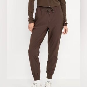 Women’s Old Navy Chocolate Brown Sleektech Jogger Drawstring Size XXL Elastic